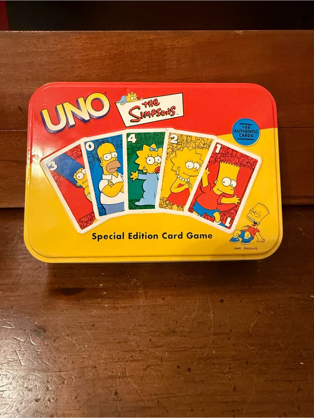 Mattel UNO The Simpsons 2001